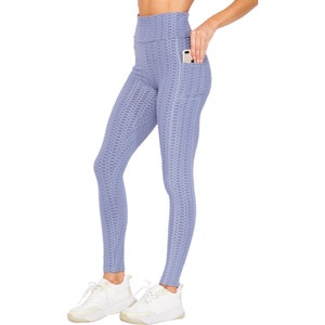 High Waist Scrunch Butt Lifting Leggings w/ Pocket | Scrunched Booty Leggings | Booty Lifting Leggings | Casual Leggings