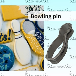 Bowling Pin Cookie Cutter 5in  - Sports - Bowling