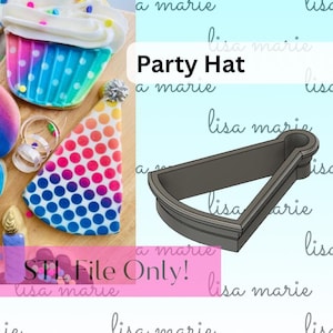 Party Hat STL File Cookie Cutter - Birthday - Celebration - Party-Digital Download Only
