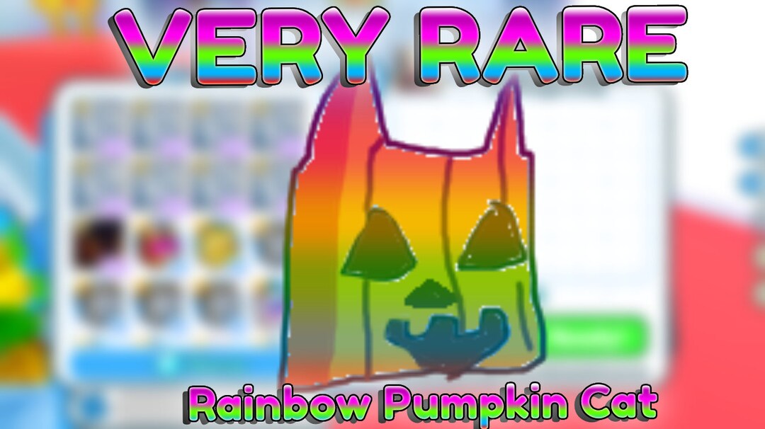Rainbow Pumpkin Cat Pet Simulator X Pets Fast Delivery Etsy
