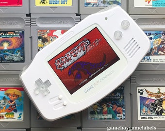 We Use Fedex for Free and Fast delivery ! Cool White Tone !! Gameboy Advance GBA Shell with new IPS v2 gba mod Backlit LCD console