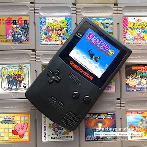 The Latest Tech! Gameboy Color GBC Black Shell (logo color can change) Shell with new Funny Playing IPS 2.0 Kits Backlit LCD console