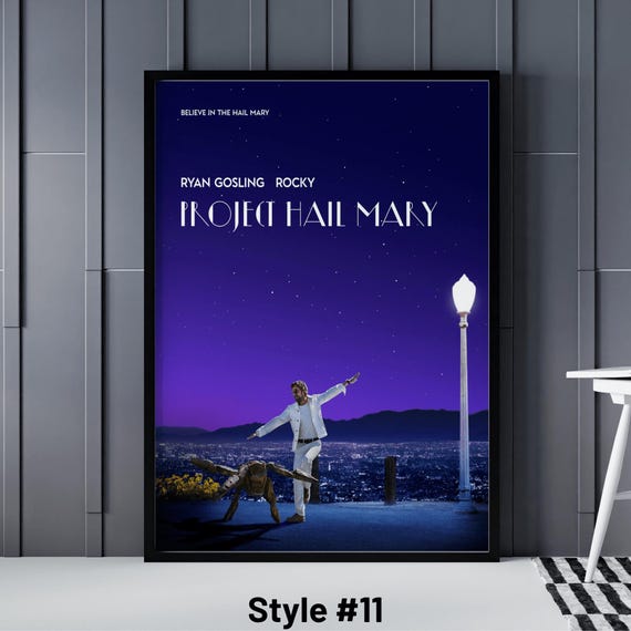 La La Land Parody Movie Poster, Project Hail Mary Posters - Ryan
