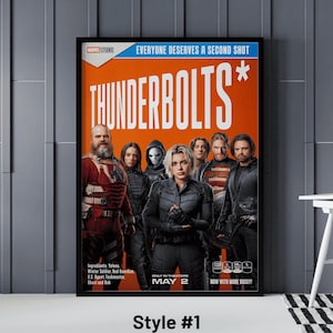 Thunderbolts Movie Poster, Thunderbolts Gifts, Thunderbolts 2025 Movie Fan Poster, Thunderbolts* Poster Print, Thunderbolts Wall Art