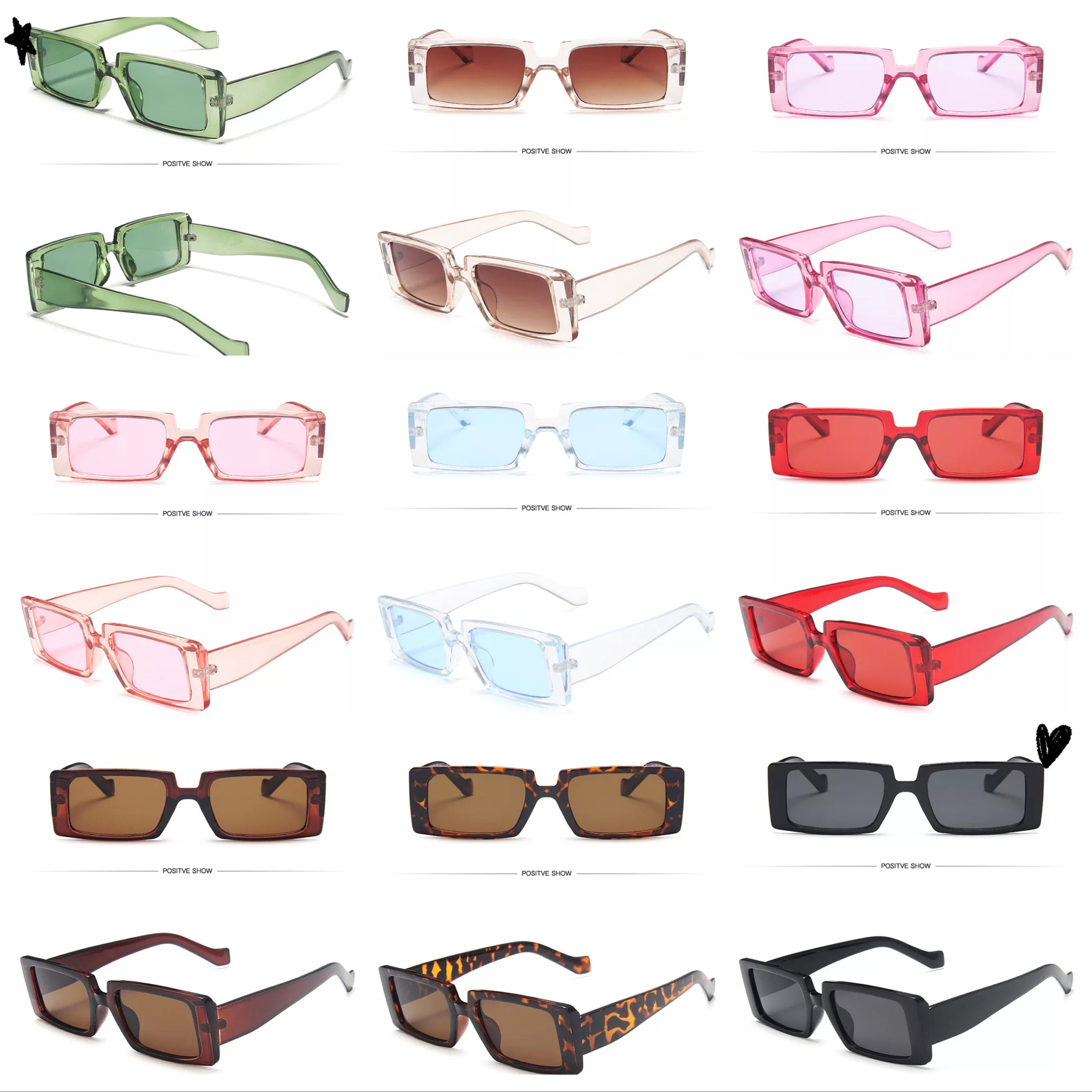 Vintage Cat Eye Square Jelly Colored Sunglasses Poppy Cat Eye Multicolor Sunglasses | GlassesShop main image 2