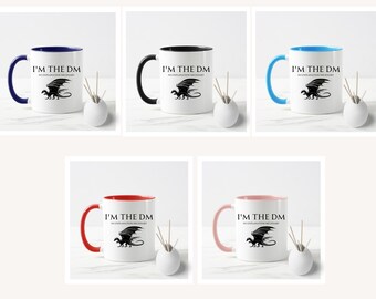 I'm The DM, No Explanation Necessary Mug, Dungeons and Dragons, Dnd, Dungeon Master Mug