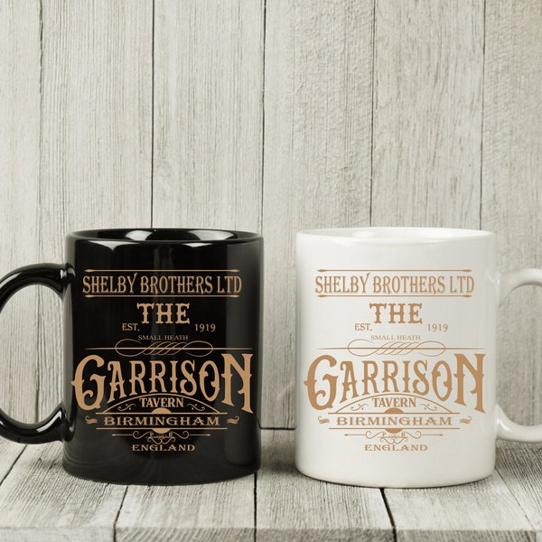 The Garrison Tavern Mug, Shelby Brothers, Birmingham England, Peaky Blinders Mug, Peaky Blinders Fan