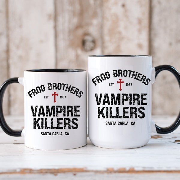 Frog Brothers Vampire Killers Mug, The Lost Boys Movie, The Lost Boys Fan, Santa Carla