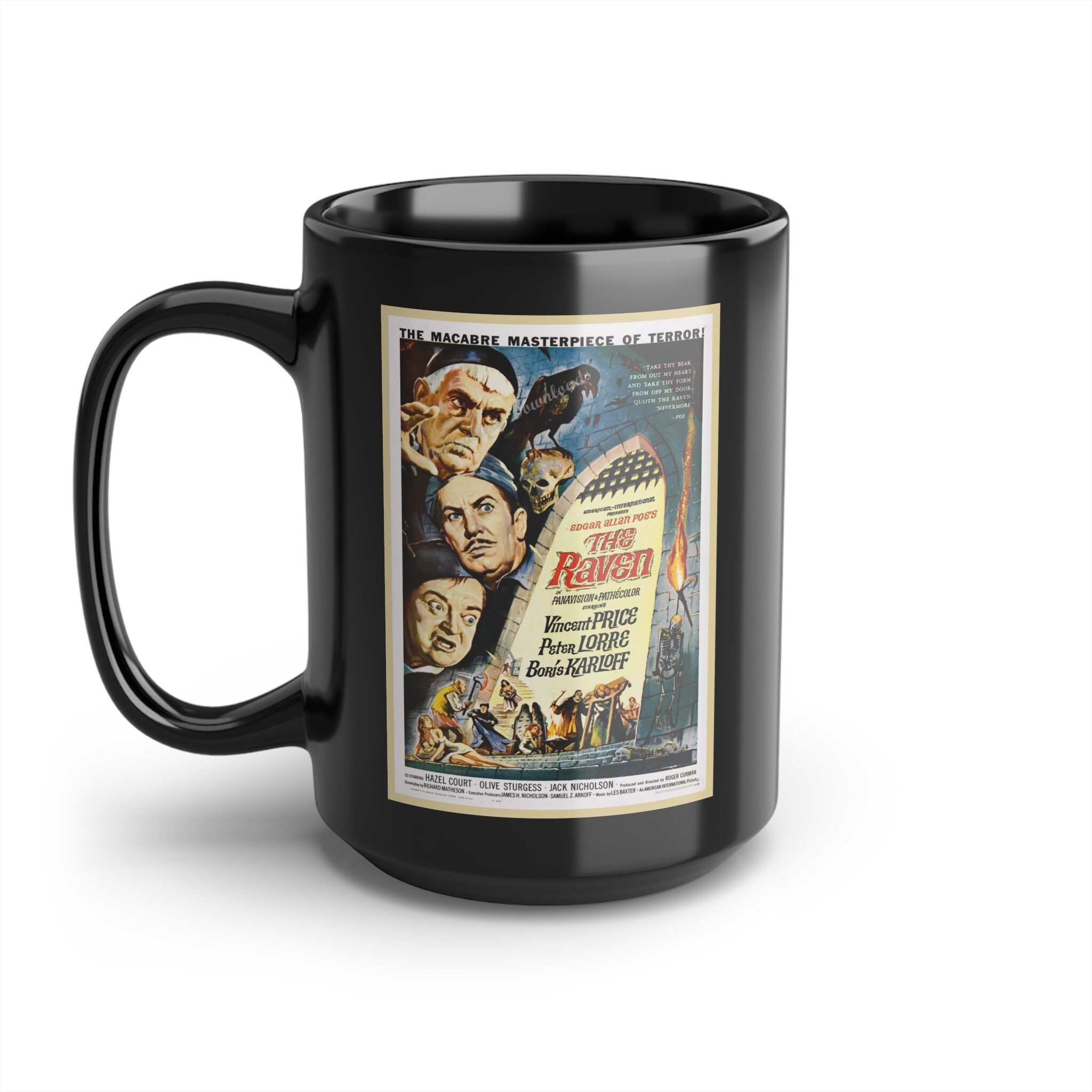 Edgar Allan Poe's the Raven Movie Poster Mug, Vincent Price, Horror ...