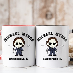 Michael Myers Est 1978 Haddonfield, IL Mug, Halloween Movie Fan, Horror Movie, Slasher Movie