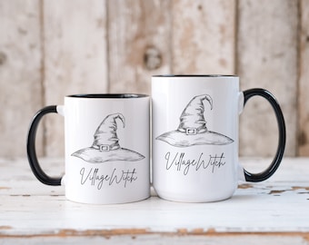 Village Witch Mug, Witch Hat, Witch Mug, Halloween, Resident Witch