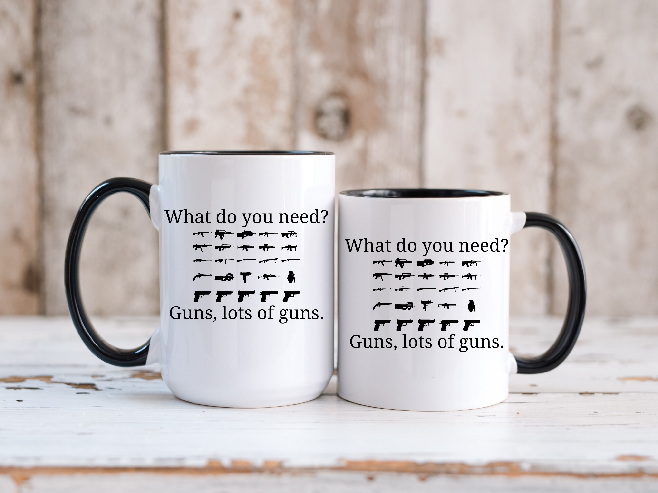 What Do You Need, Guns Lots of Guns, John Wick Mug, John Wick Movie