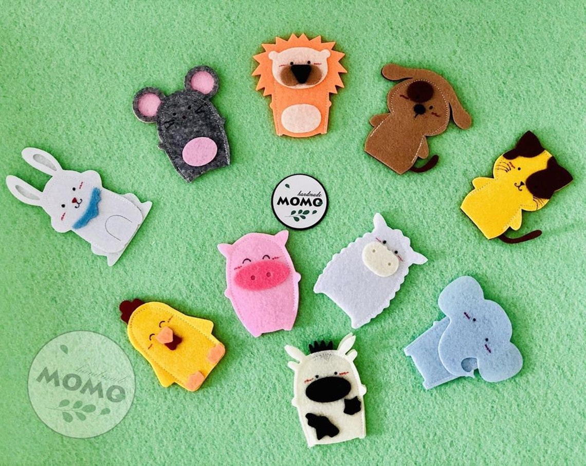 Finger puppet set for kids Number of finger thumbnail Etsy