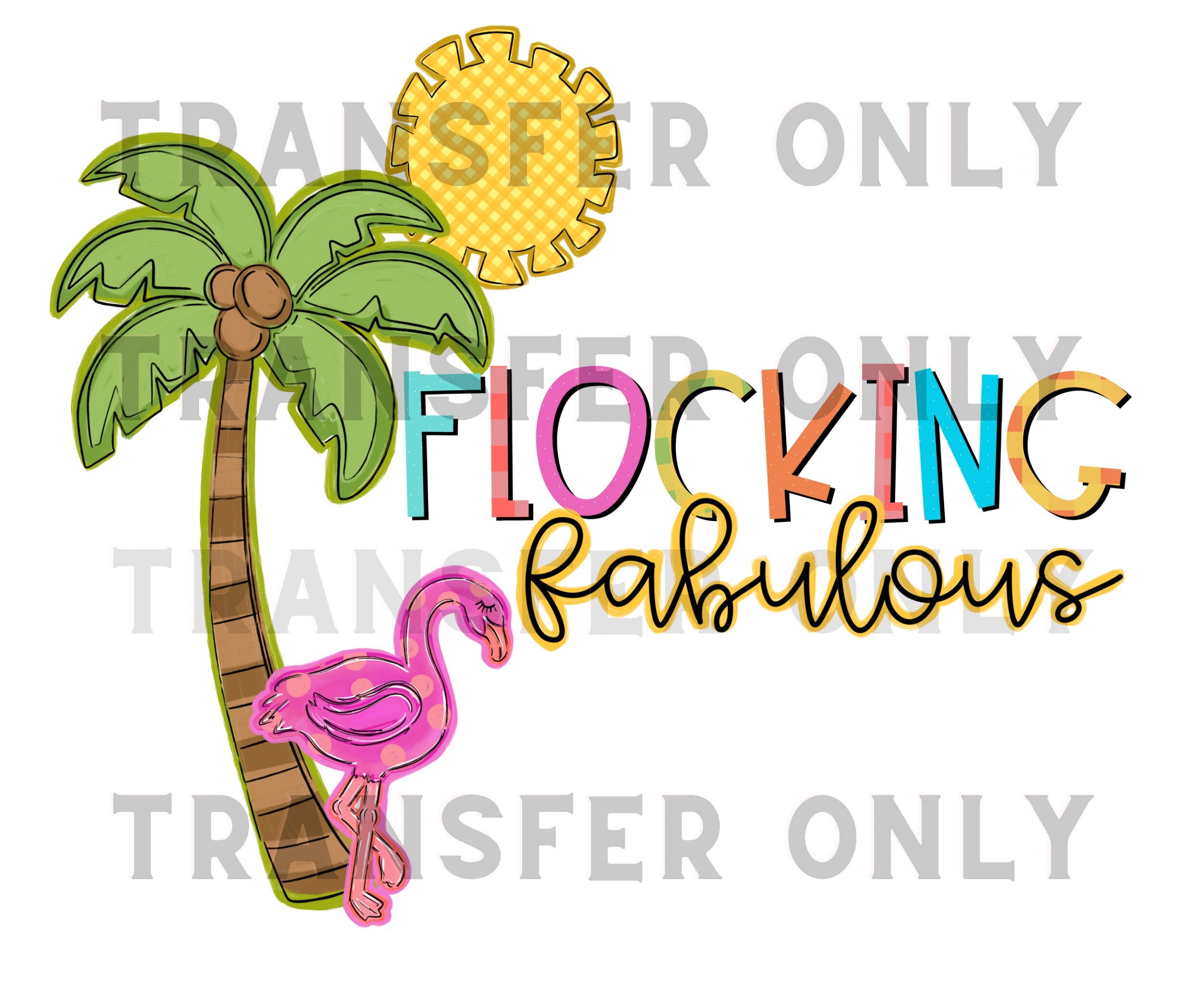 Palm Tree Humor Transfer Instant Press Etsy