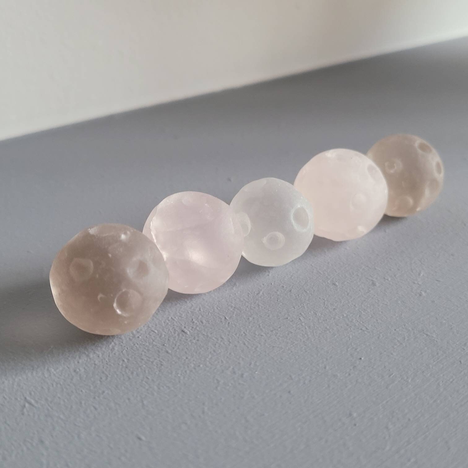 Mini Quartz Full Moon / Rose Quartz / Smokey Quartz / Crystal Etsy