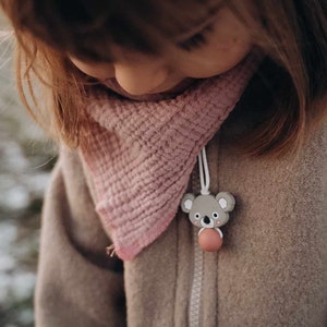 Zipper pendant Koala Bear, Montessori zipper pendant for children's jacket, children's backpack, ideal for kindergarten child or school child image 1