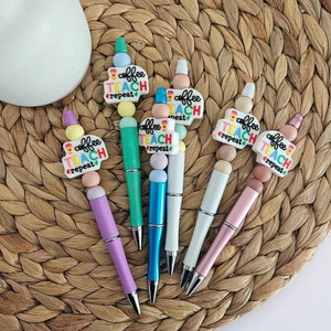 Lehrerin Geschenk, Kugelschreiber Lehrer / Lehrerin aus Silikonperlen, perfekt als Abschiedsgeschenk oder Dankeschön für die beste Lehrerin