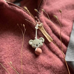 Zipper pendant Koala Bear, Montessori zipper pendant for children's jacket, children's backpack, ideal for kindergarten child or school child image 6