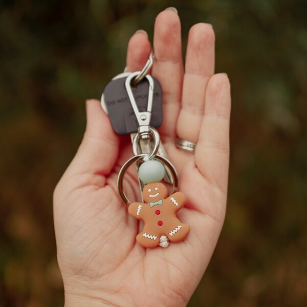 Key ring gingerbread man, perfect as an advent calendar filling or a small Christmas present for children and adults