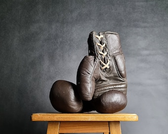 Salle de sport Medicine Ball en cuir antique, décoration, exercice - France