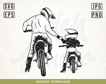 Download Motocross Father Son Etsy