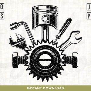 Mechanic Svg, Mechanic Tools Svg, Mechanic gear Svg, Wrenches svg, Repair Svg, Gear svg, Mechanic Shirt, Mechanic Dad Svg, cut files, png
