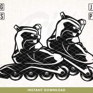 Rollschuh-Stempel, Inline-Skates, Inline-Skates, Sport, Inline-Skates, Sport-Stempel, Aufkleber, Cricut Schneiddatei, druckbare Datei
