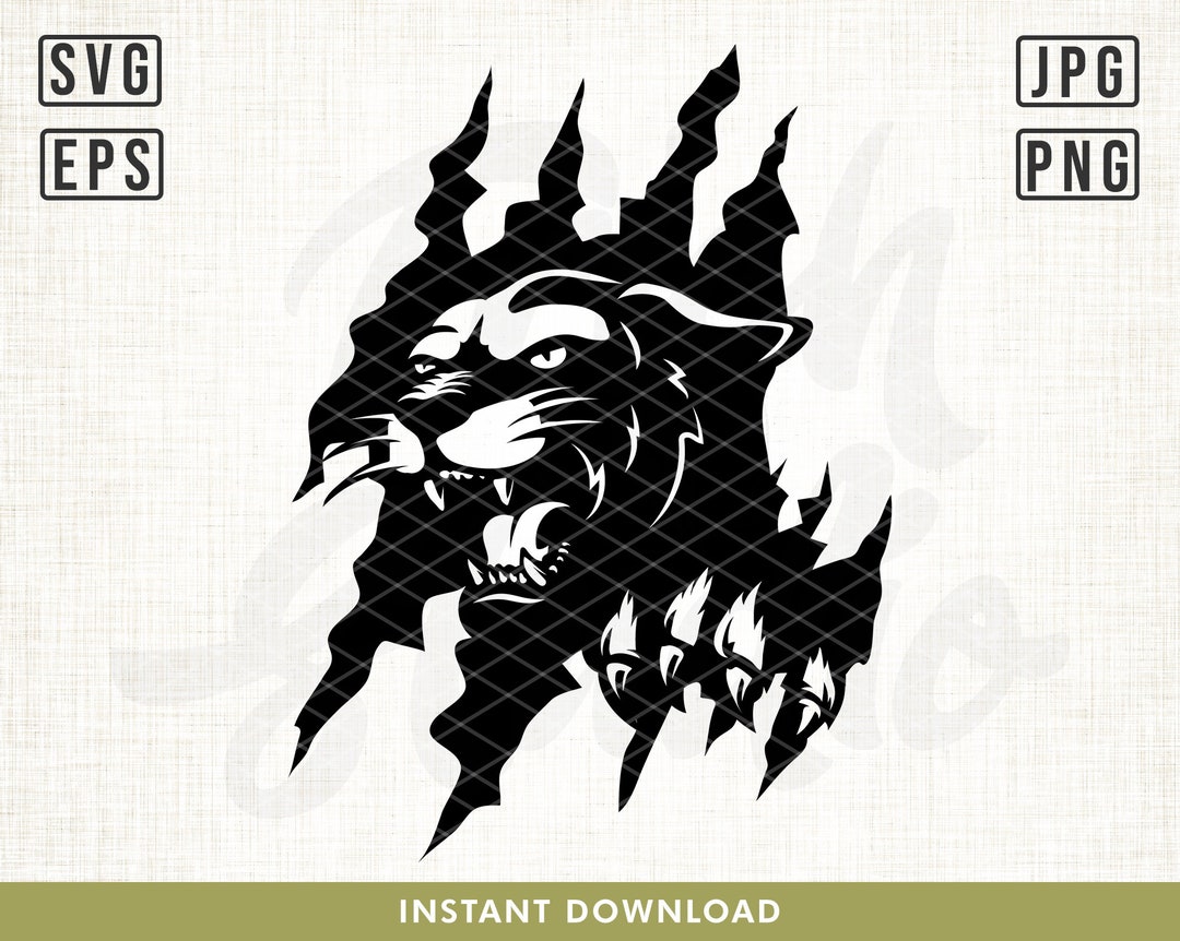 Panther Svg, Panther Claws Scratch Svg, Claw Svg, Panther Scratch Svg