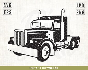 Semi truck svg, Semi Truck SVG Files, Truck svg, US truck svg, Truck driver svg, American truck svg, classic truck svg, Vintage truck svg