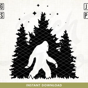 Bigfoot Svg File, Big Foot svg, Sasquatch svg, Wild Monster Svg, Big Foot cut file, Forest svg, Yeti svg, Cut Files for Cricut, clipart, svg