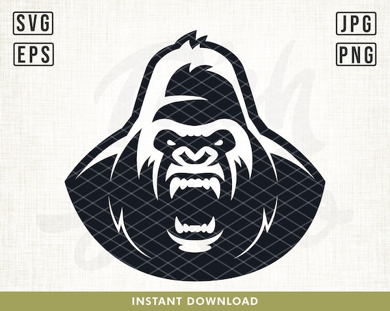 Gorilla svg, Mascot Gorilla svg, Gorilla Sports Team svg, Team shirt svg,  Gorilla Vector, Monkey svg, Vector, Gorilla clipart svg, Clipart