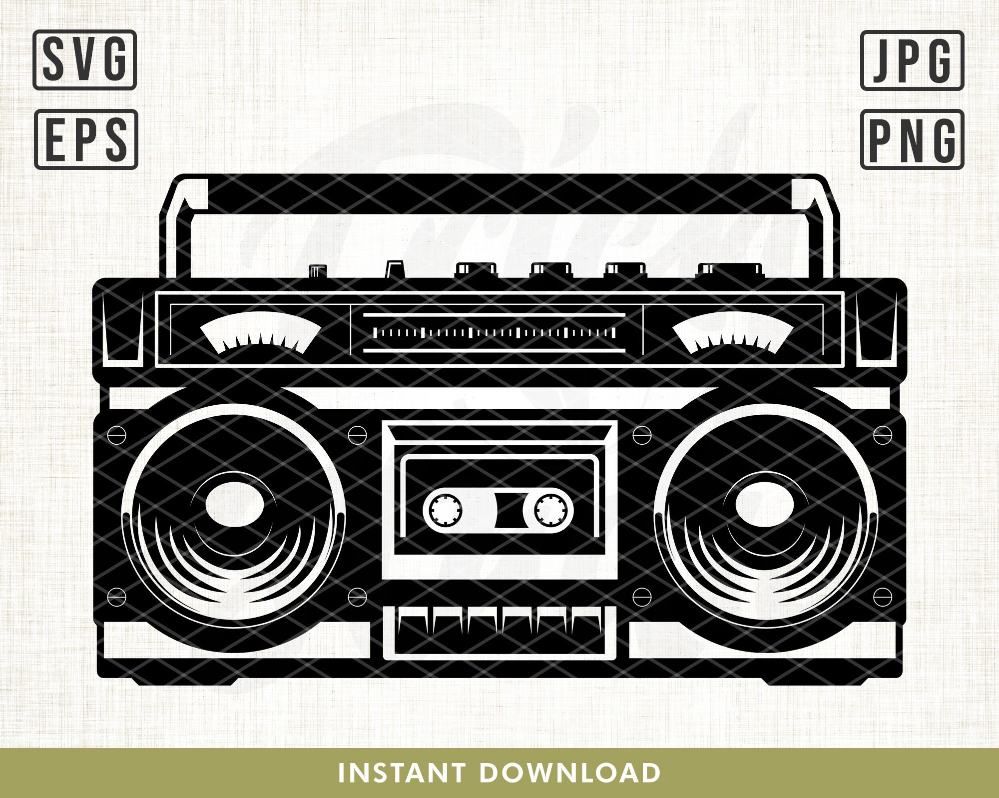 Boombox Clipart - Etsy