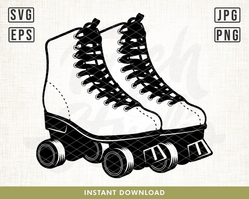 Roller Skates Svg Skate Svg Skating Svg File Retro Svg Etsy