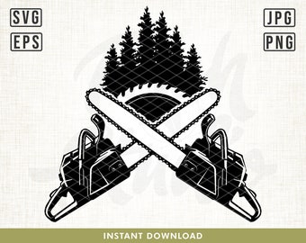 Chainsaw svg, Chainsaw Lumberjack Scene svg, Lumberjack svg, Logger svg, Lumberjack Clipart, Logging svg, Lumberjack Cutfile, Chainsaw png