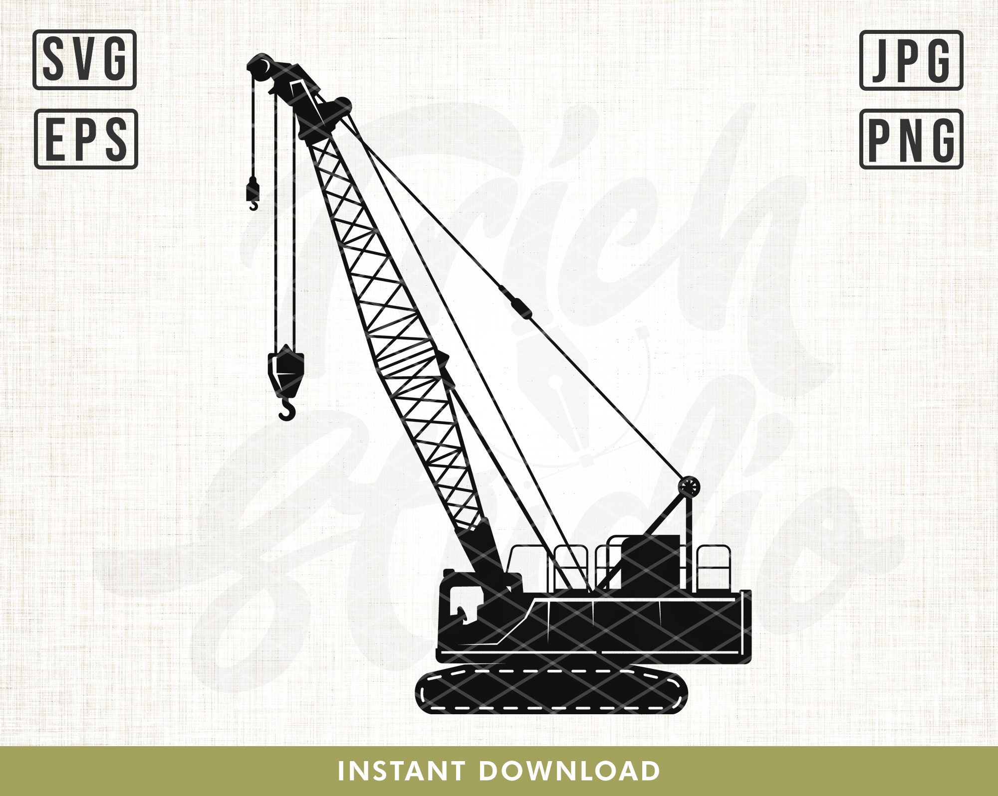 crawler crane clip art