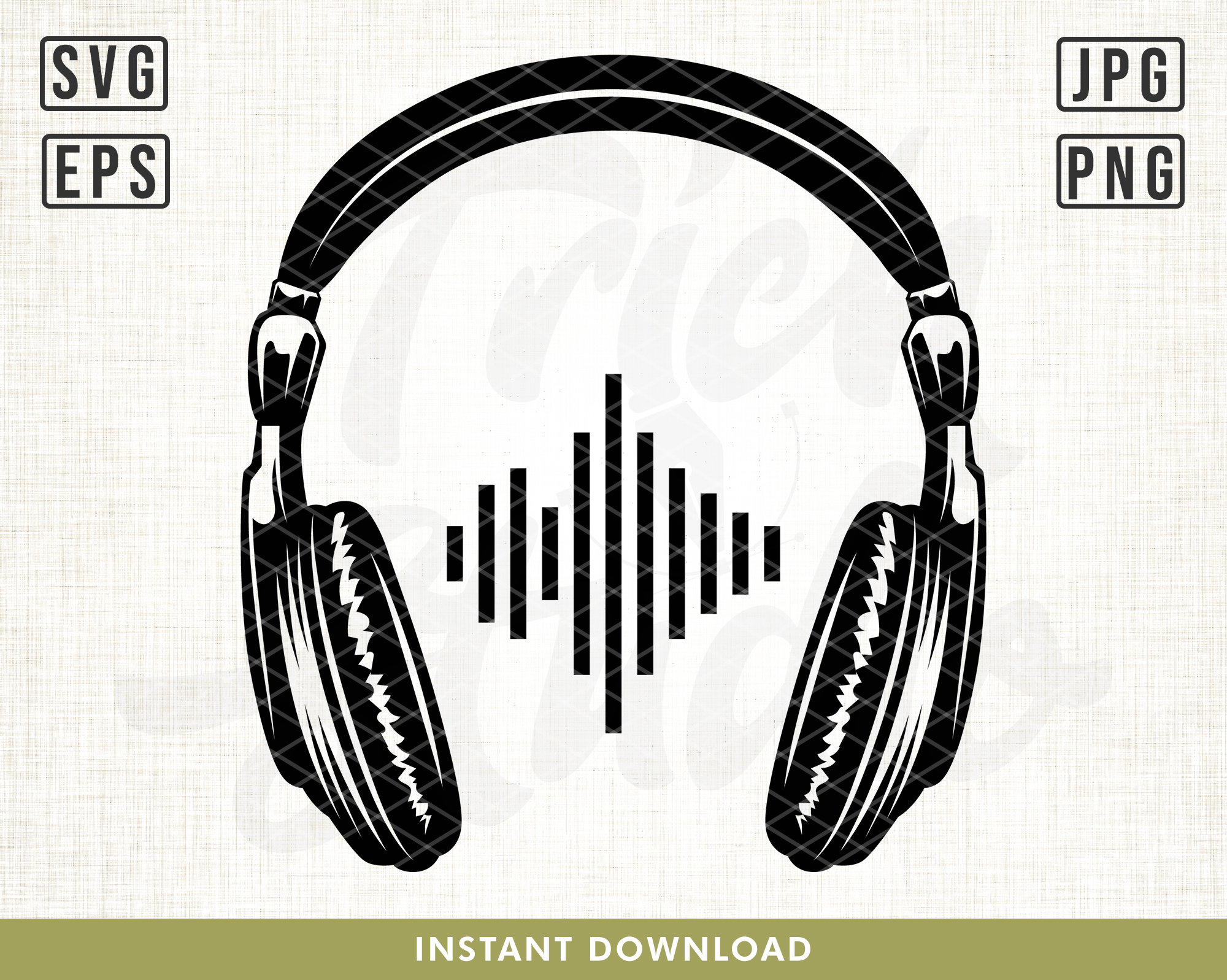 Headphones Svg Files, Music Svg, Music Headphones Svg, Music Beat Svg