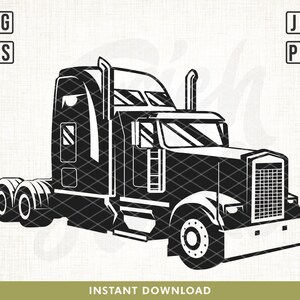US Semi Truck Svg File, Truck Svg, Semi Truck Svg, US Truck Driver shirt, Truck Clip art, USA Truck Driver Svg, Cutting Files, Svg, Eps