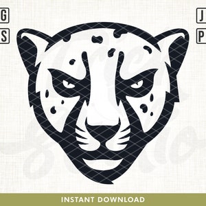 Luipaard svg, mascotte luipaard svg, cheetah vector, cheetah svg, luipaard vector, luipaard print svg, luipaard hoofd svg, cheetah gesneden bestand, clipart