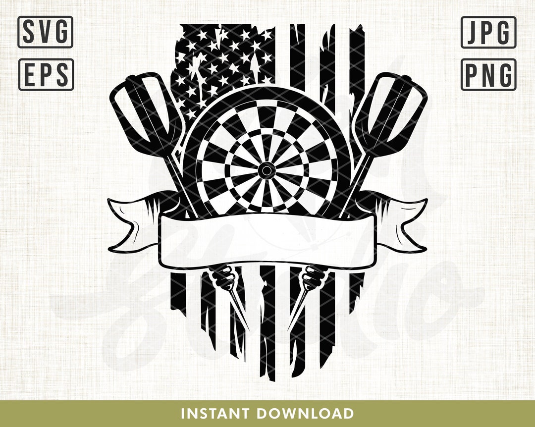US Dart Svg Darts Team Svg Dartboard Svg Dart Game Svg Darts
