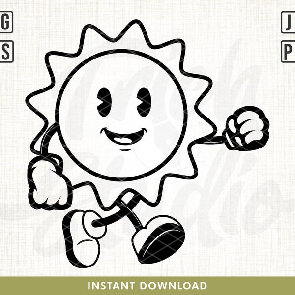 Rise and Shine svg, Sun Mascot Svg, Sunlight svg, Sunny day Svg, Sun svg, Happy Sun svg, Good day svg, Sunny day svg, Mascotte svg, Sun Vector