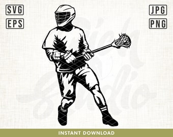 Lacrosse Player SVG File, Lacrosse Stick svg, Lacrosse Sports svg, Sports svg, Lacrosse svg, Lacrosse clipart, Lacrosse cut file, png, svg