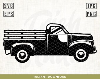 Farm Truck Svg File, Vintage Truck Svg, Pick up Truck Svg, Farm Truck Png, Farming svg, Delivery truck svg, Farm svg, Retro Truck svg, png