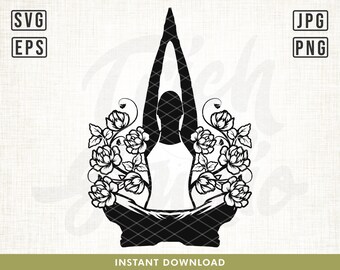 Yoga Svg, Namaste SVG, Meditation svg, Women Empowerment SVG, Girl Power svg, Outdoor Yoga svg, Yoga Pose svg, Yoga shirt design, Silhouette