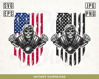 US Biker Skull svg, Biker Skull svg, Skull svg, Biker Clipart, Biker Cutfile, Skull Clipart, Skull Cut file, Biker shirt, Life behind bars