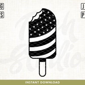 Popsicle Svg, 4 de julio svg, USA Popsicle svg, Popsicle American Flag Svg, Patriotic Svg, 4 de julio Popsicle Svg, Archivos para Cricut, Svg