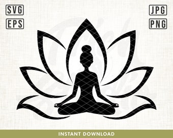 Yoga Svg, Namaste SVG, Meditation svg, Women Empowerment SVG, Girl Power svg, Outdoor Yoga svg, Yoga Pose svg, Yoga shirt design, Silhouette