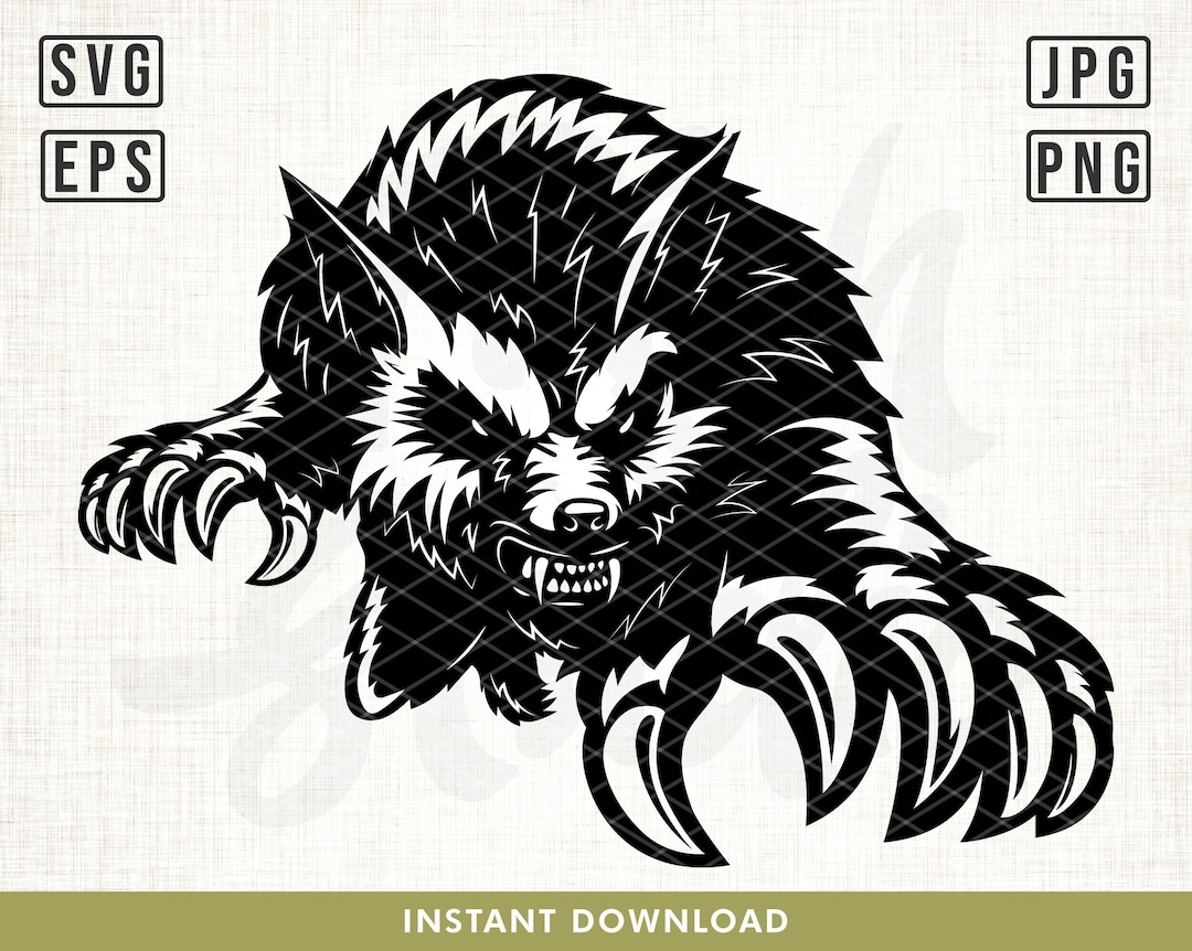 Werewolf Svg, Mascot Werewolf Svg, Werewolf Sports Svg, Team Svg