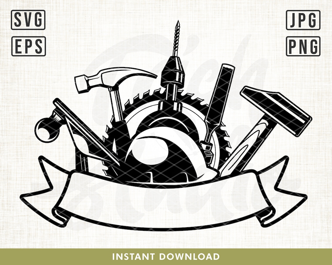 Carpenter Tools Svg, Carpenter Gear Svg, Carpenter Svg, Svg