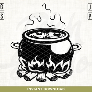 Witch cauldron svg, Cauldron SVG, Halloween svg, witches brew svg, witch svg, cauldron clipart, cauldron, digital download, Cut file, png