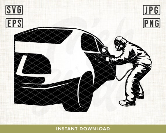 Car Painting Svg, Car svg, Automotive Svg, Automotive Painter Svg, Car  Repaint Svg, Spray Paint Svg, Automotive works svg, Car painter png
